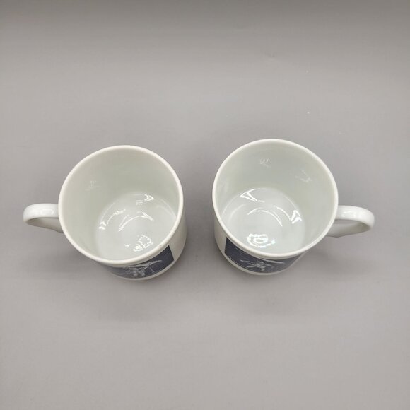 The Morton Salt Girls Pedestal Coffee Cups Set 150 Year Anniversary Advertising - Picture 2 of 6